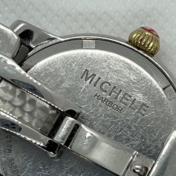 Michele Gold/Silver Harbor 2 Tones Dial Mww28a000002 Watch NWT - Picture 6 of 15